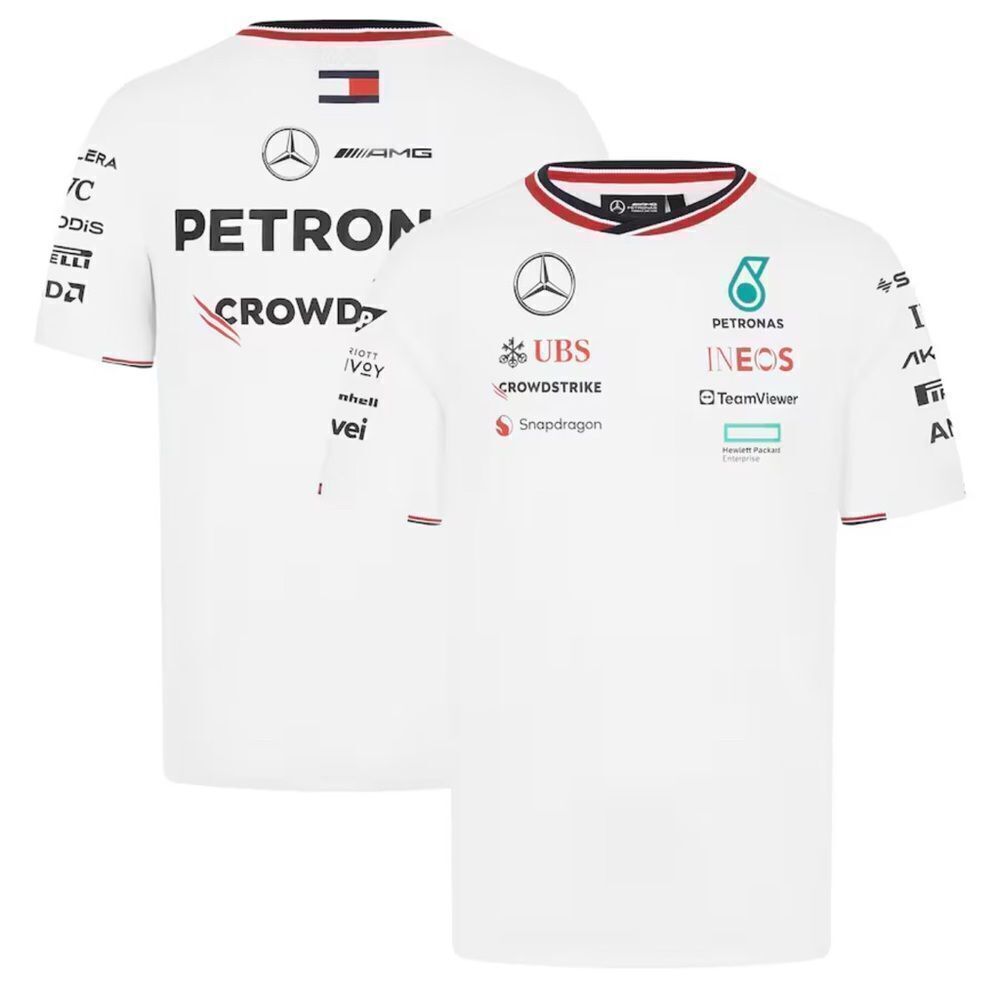 Mercedes-AMG Petronas F1 Team 2024 Replica Driver T-Shirt White XL NWT